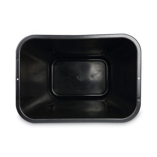 Image of Boardwalk® Soft-Sided Wastebasket, 41 Qt, Plastic, Black