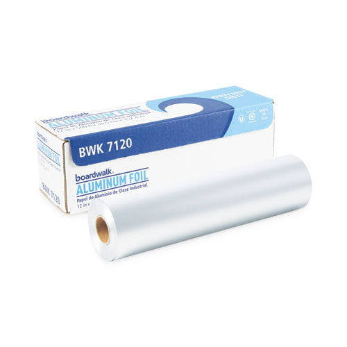 Image of Boardwalk® Heavy-Duty Aluminum Foil Roll, 87 Gauge, 12" x 500 ft