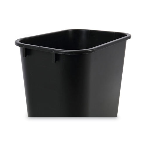 Image of Boardwalk® Soft-Sided Wastebasket, 14 Qt, Plastic, Black