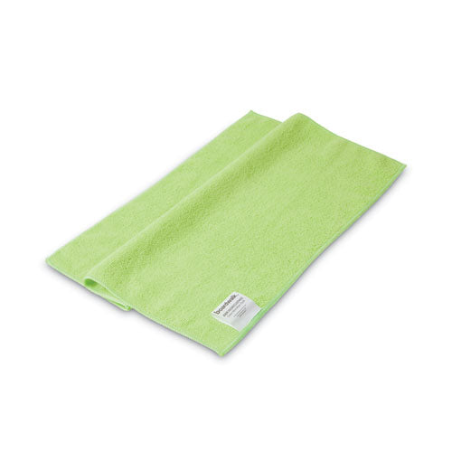 Image of Boardwalk® Microfiber Cleaning Cloths, 16 X 16, Green, 24/pack