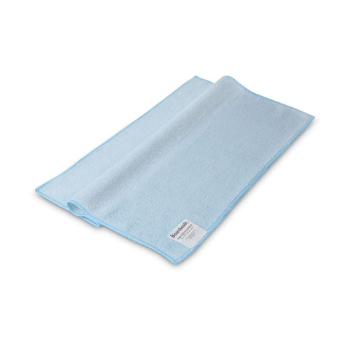 Image of Boardwalk® Microfiber Cleaning Cloths, 16 X 16, Blue, 24/pack