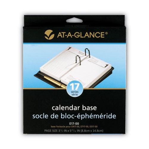 Image of AT-A-GLANCE® Desk Calendar Base for Loose-Leaf Refill, 3.5 x 6, Black