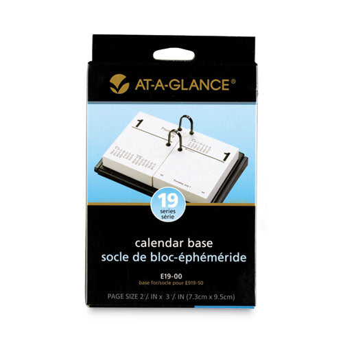 Image of AT-A-GLANCE® Desk Calendar Base for Loose-Leaf Refill, 3 x 3.75, Black