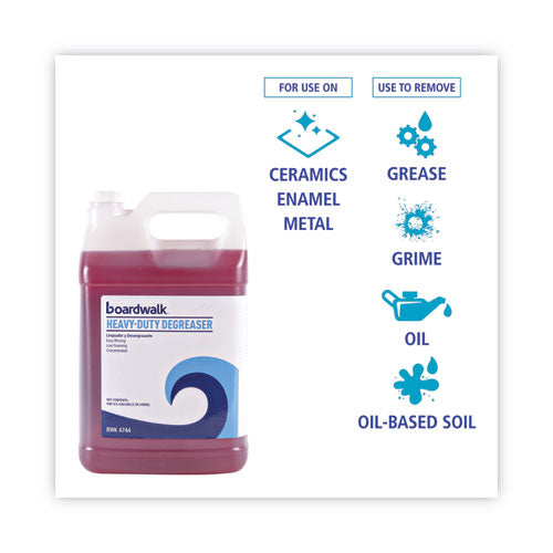 Image of Boardwalk® Heavy-Duty Degreaser, 1 Gallon Bottle, 4/carton