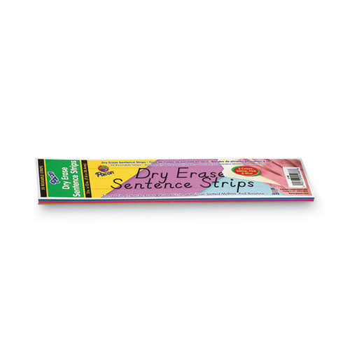 Image of Pacon® Dry Erase Sentence Strips, 12 X 3, Blue; Pink; Yellow, 30/pack