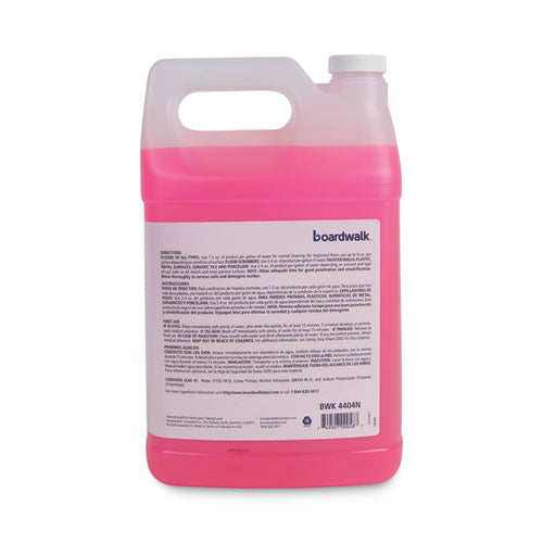 Image of Boardwalk® Neutral Floor Cleaner Concentrate, Lemon Scent, 1 Gal Bottle, 4/carton