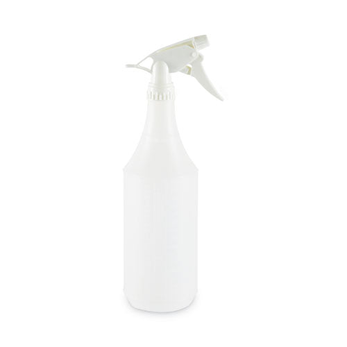 Image of Boardwalk® Embossed Plastic Spray Bottle, 32 oz, Clear, 24/Carton