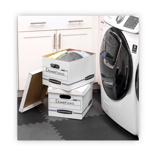 Image of Bankers Box® Stor/file Basic-Duty Storage Boxes, Letter/legal Files, 12" X 16.25" X 10.5", White, 20/carton