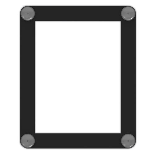 Image of deflecto® Superior Image Window Display, 8.5 x 11 Insert, Clear/Black