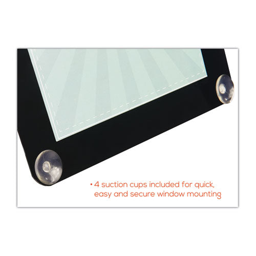Image of deflecto® Superior Image Window Display, 8.5 x 11 Insert, Clear/Black