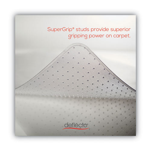 Image of deflecto® Supermat Frequent Use Chair Mat, Med Pile Carpet, Roll, 36 X 48, Lipped, Clear