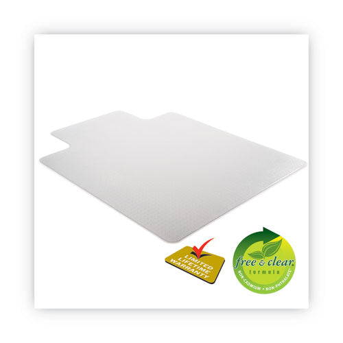 Image of deflecto® Supermat Frequent Use Chair Mat, Med Pile Carpet, Roll, 36 X 48, Lipped, Clear