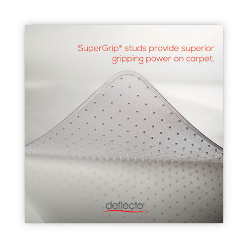 Image of deflecto® Supermat Frequent Use Chair Mat, Med Pile Carpet, Roll, 46 X 60, Rectangle, Clear