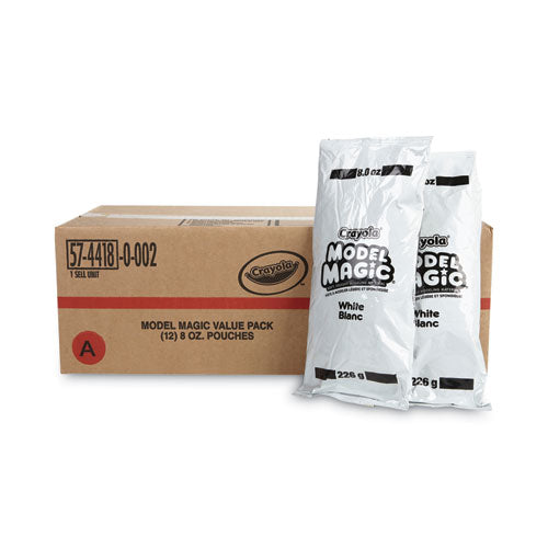 Image of Crayola® Model Magic Modeling Compound, 8 Oz Packs, 12 Packs, White, 6 Lbs