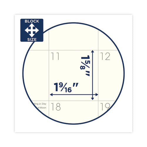 Image of AT-A-GLANCE® Recycled Monthly Planner with Perforated Memo Section, 8.75 x 7, Black Cover, 12-Month (Jan to Dec): 2025