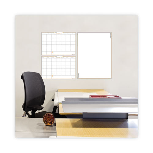 Image of AT-A-GLANCE® Wallmates Self-Adhesive Dry Erase Writing/planning Surface, 36 X 24, White/gray/orange Sheets, Undated