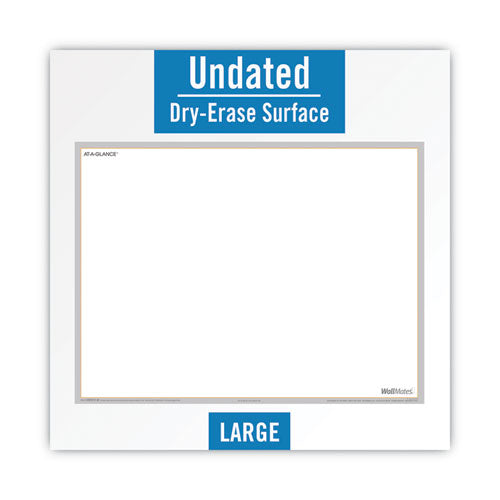 Image of AT-A-GLANCE® Wallmates Self-Adhesive Dry Erase Writing/planning Surface, 36 X 24, White/gray/orange Sheets, Undated