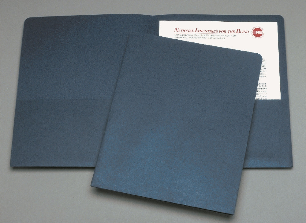Image of Double Pocket Portfolio, Dark Blue