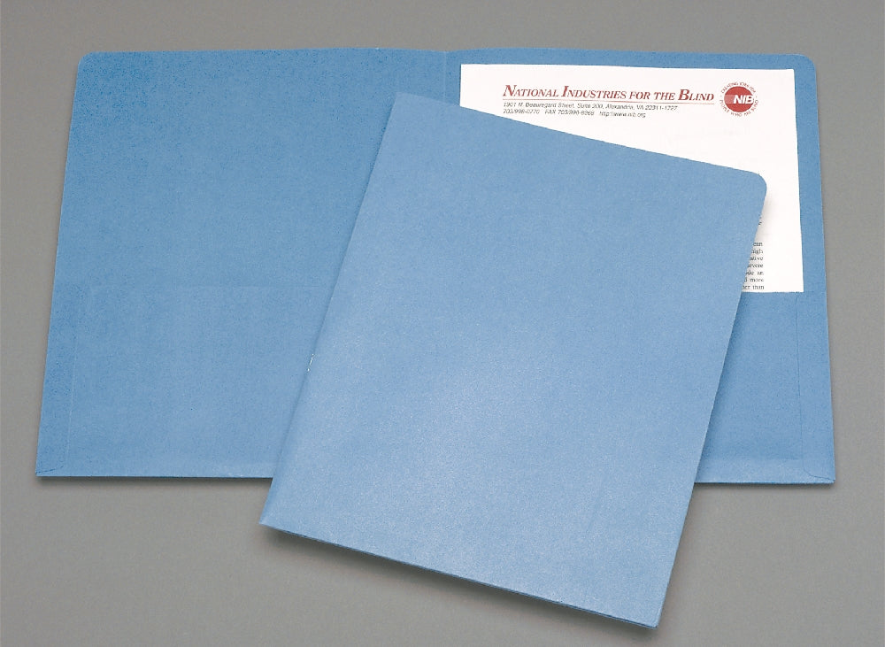 Image of Double Pocket Portfolio, Light Blue
