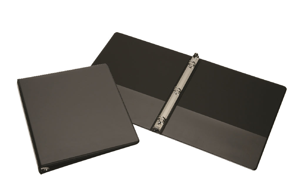 Image of Round Ring View Binder, Black, 1/2" Capacity