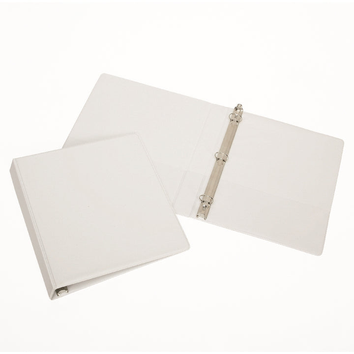 Image of Round Ring Binder, White, 1" Capacity
