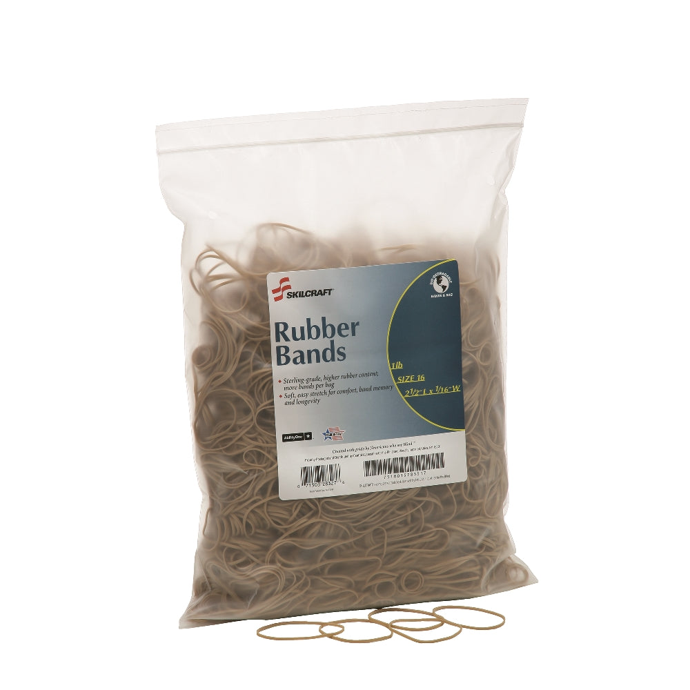 Image of Rubber Bands, Size 16 - 2-1/2" x 1/16"