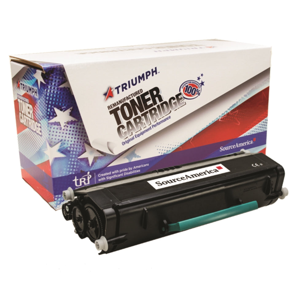 Image of Remanufactured High Yield Toner Cartridge for Lexmark E360/E460/E462/X463/X464/X466, Page Yield 9k, Black
