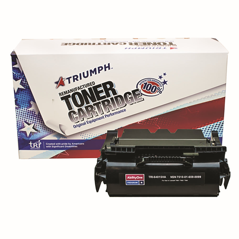 Image of Remanufactured High Yield Toner Cartridge for Lexmark T640/T642/T644/X642/X644/X646, Page Yield 21k, Black