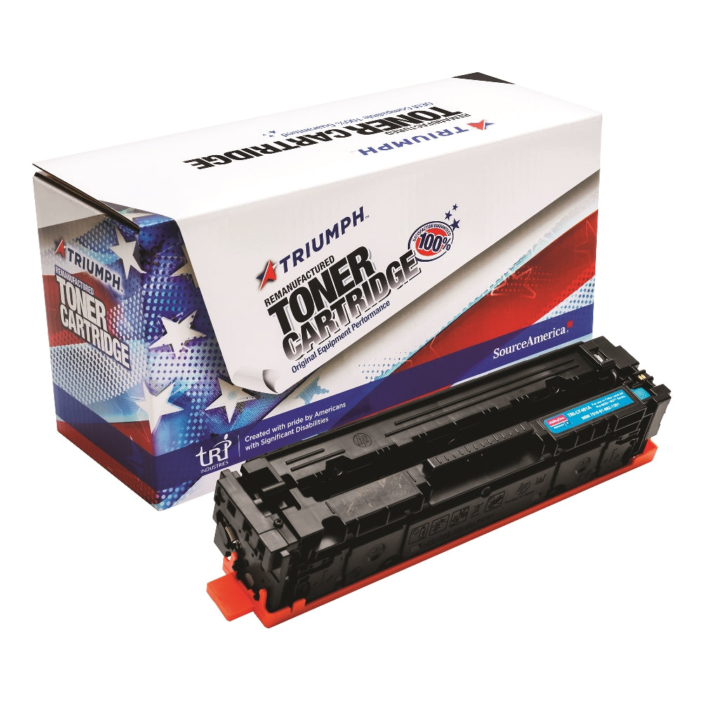 Image of Remanufactured Toner Cartridge for HP CF401A (HP 201A), Page Yield 1.4k, Cyan