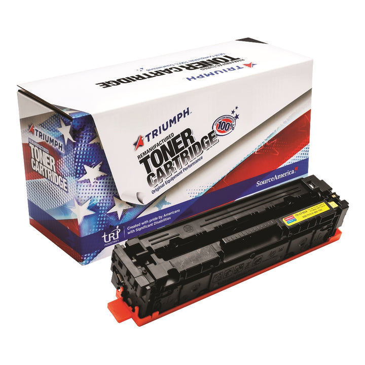 Image of Remanufactured Toner Cartridge for HP CF402A (HP 201A), Page Yield 1.4k, Yellow