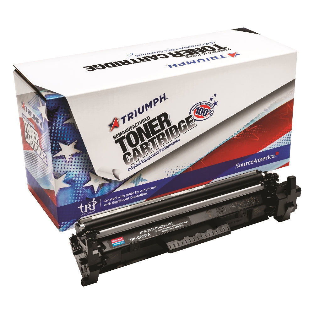 Image of Remanufactured Toner Cartridge for HP CF217A (HP 17A),  Page Yield 1.6k, Black