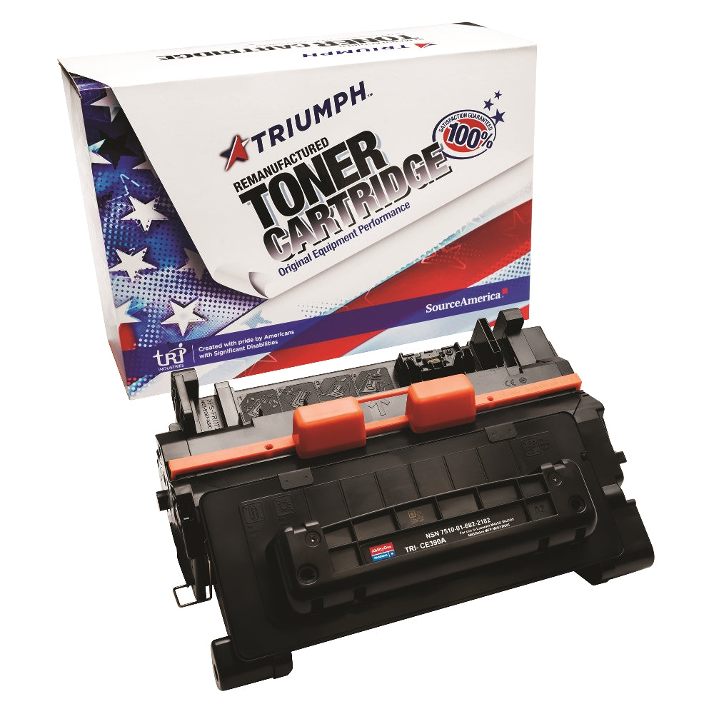 Image of Remanufactured Toner Cartridge for HP CE390A (HP 90A), Page Yield 10k, Black