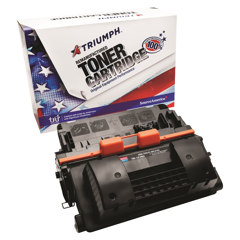 Image of Remanufactured High Yield Toner Cartridge for HP CE390X (HP 90X), Page Yield 24k, Black