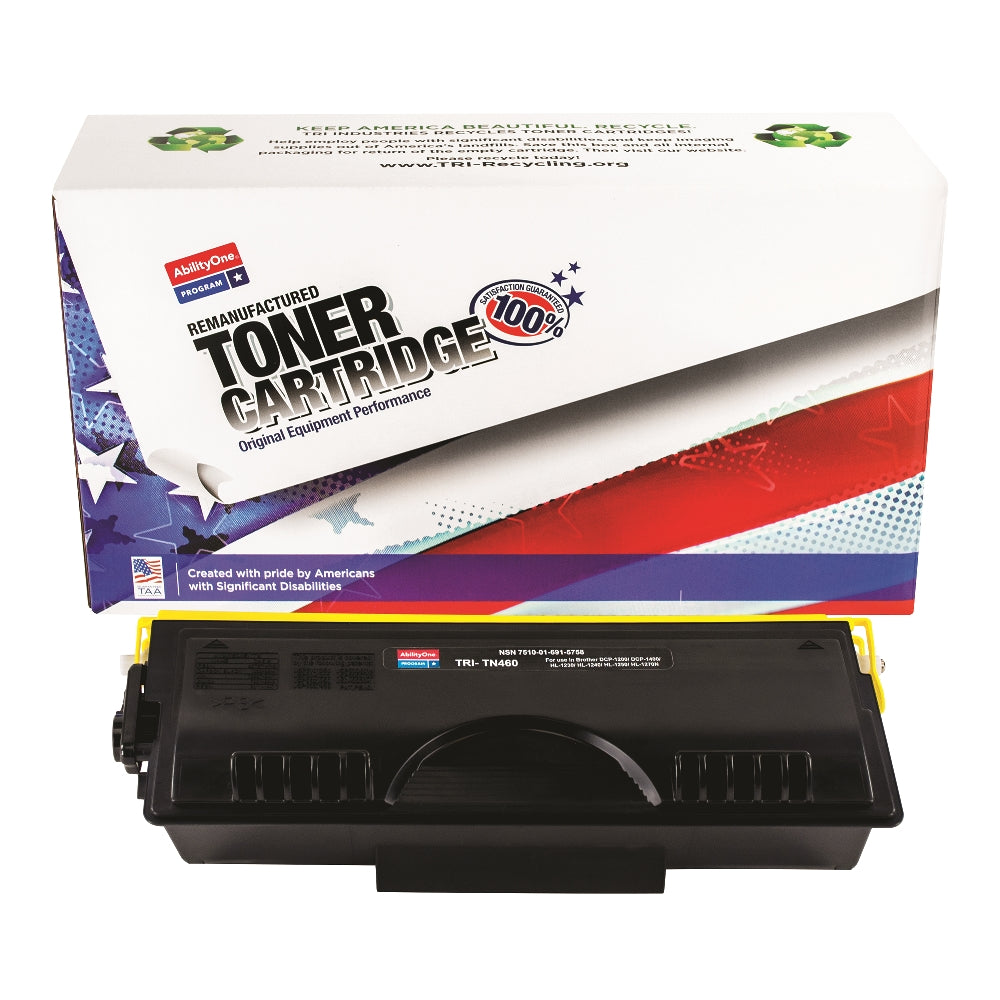 Image of Remanufactured High Yield Toner Cartridge for Brother TN460, Page Yield 6k, Black