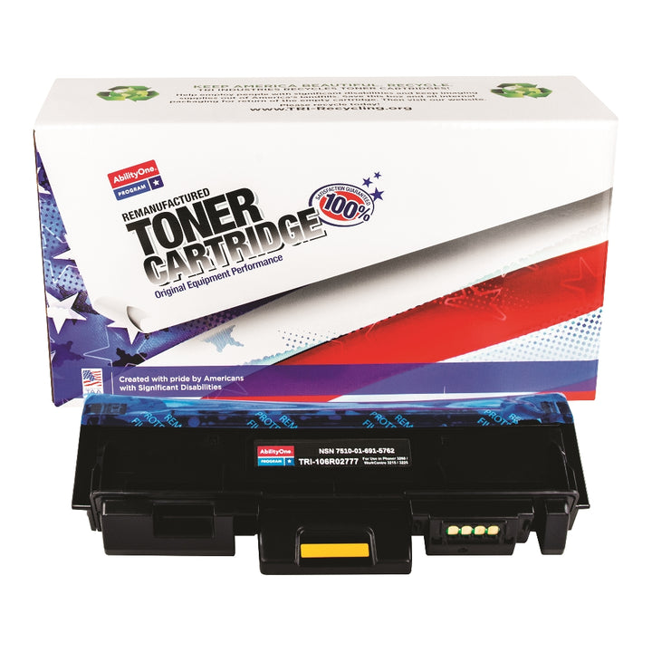 Image of Remanufactured High Yield Toner Cartridge for Xerox 106R02777, Page Yield 3k, Black