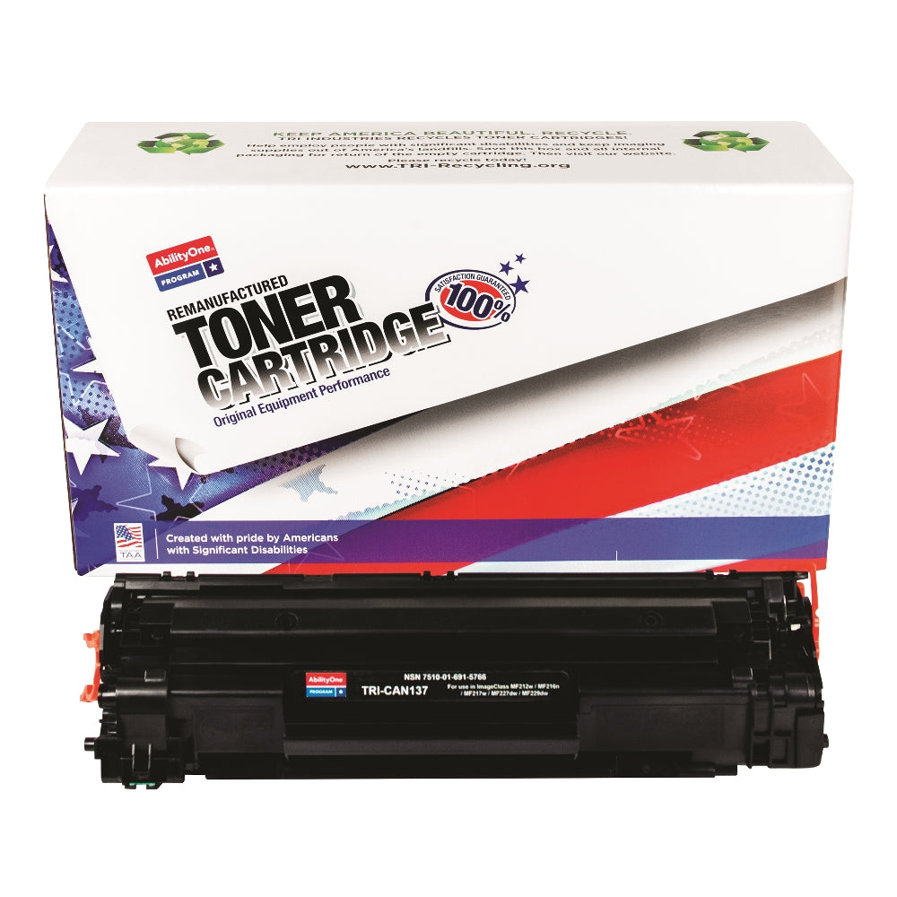 Image of Remanufactured Toner Cartridge for Canon 9435B001AA (137), Page Yield 2.4k, Black