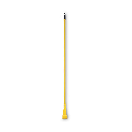 Image of Boardwalk® Plastic Jaws Mop Handle for 5 Wide Mop Heads, Aluminum, 1" dia x 60", Yellow