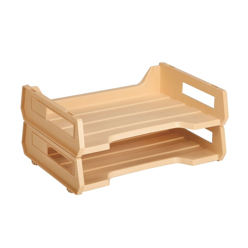 Image of Plastic Desk Tray, Beige
