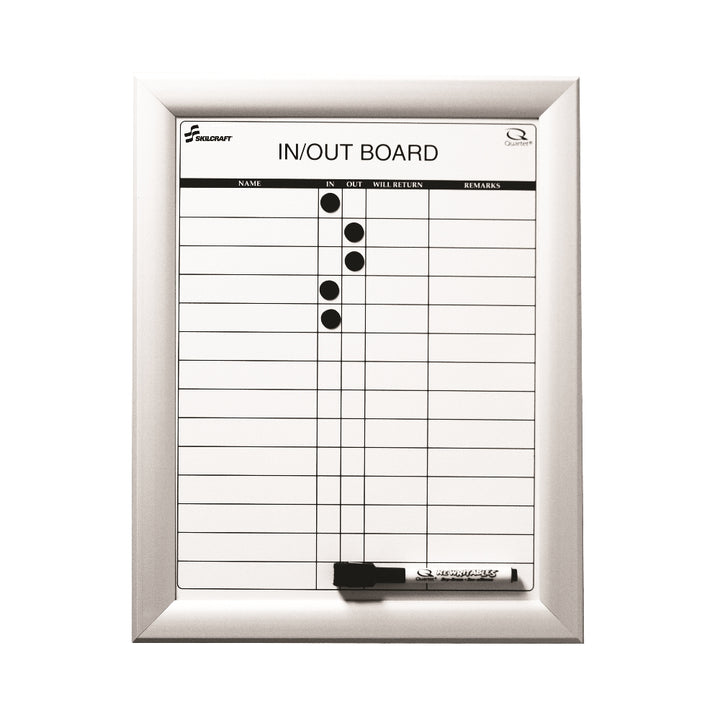 Image of Quartet/Skilcraft In/Out Board, 14 Person Capacity