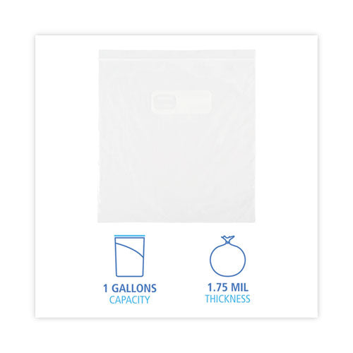 Image of Boardwalk® Reclosable Food Storage Bags, Gallon, 10.5" x 11", Clear, 250/Box