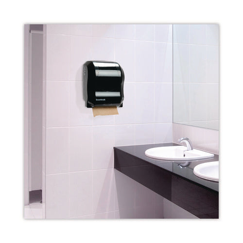 Image of Boardwalk® Hardwound Paper Towels, 1-Ply, 8" x 350 ft, Natural, 12 Rolls/Carton