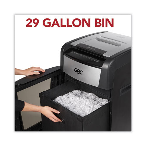 Image of GBC® Autofeed+ 600X Super Cross-Cut Office Shredder, 600 Auto/15 Manual Sheet Capacity