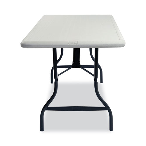 Image of Iceberg IndestrucTable Industrial Folding Table, Rectangular, 96" x 30" x 29", Platinum