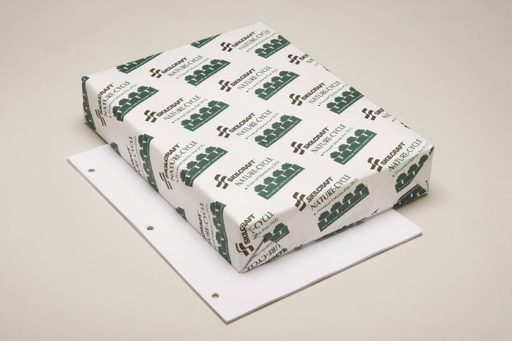 Image of Multi-Purpose Xerographic Paper, Archive Quality, 3-Hole Punched, White, 8.5" x 11"