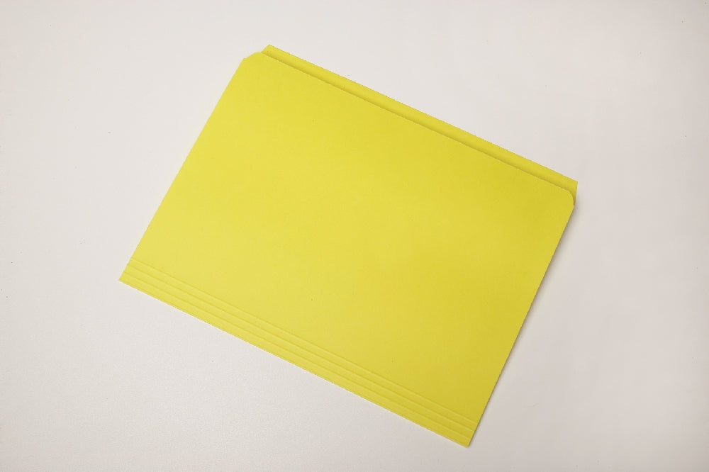 Image of File Folder, Straight Cut, Yellow