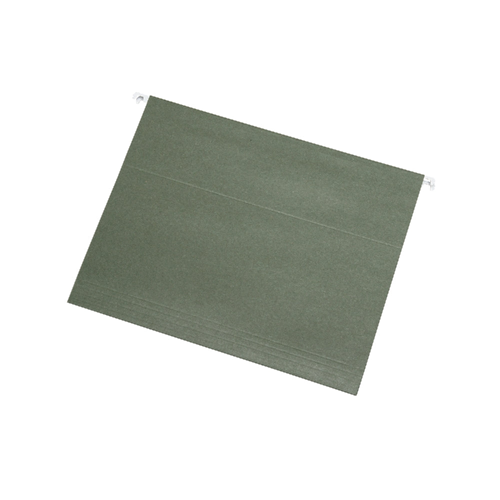 Image of Hanging File Folder, No Tabs, Letter, Green