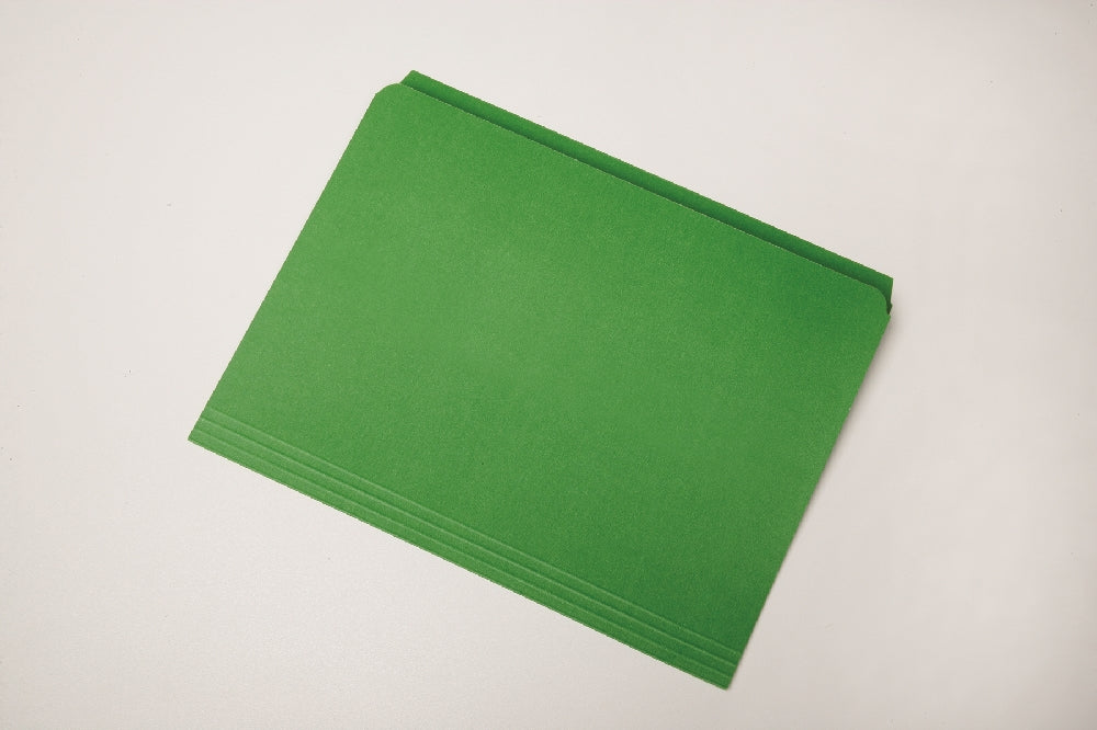 Image of File Folder, Straight Cut, Green