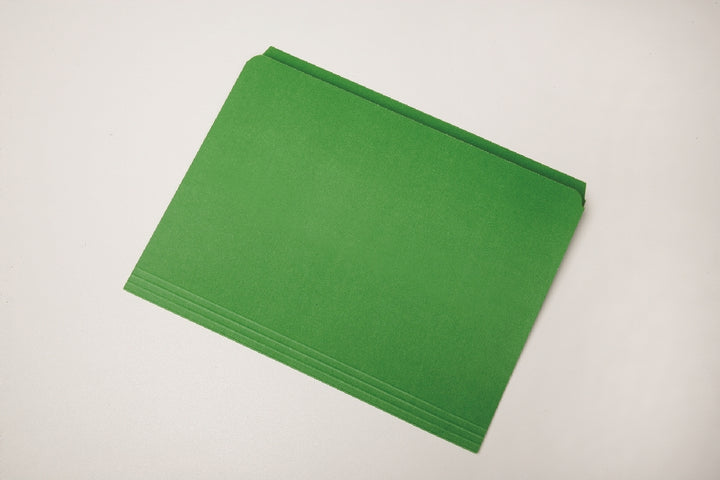 Image of File Folder, Straight Cut, Green