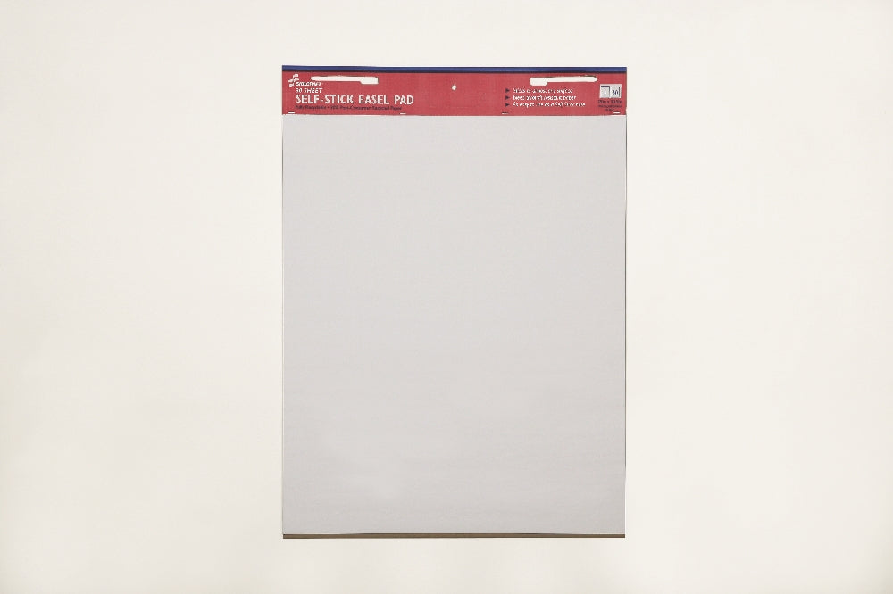 Image of Self-Stick Easel Pad, Repositionable, White, 25"W x 30"L