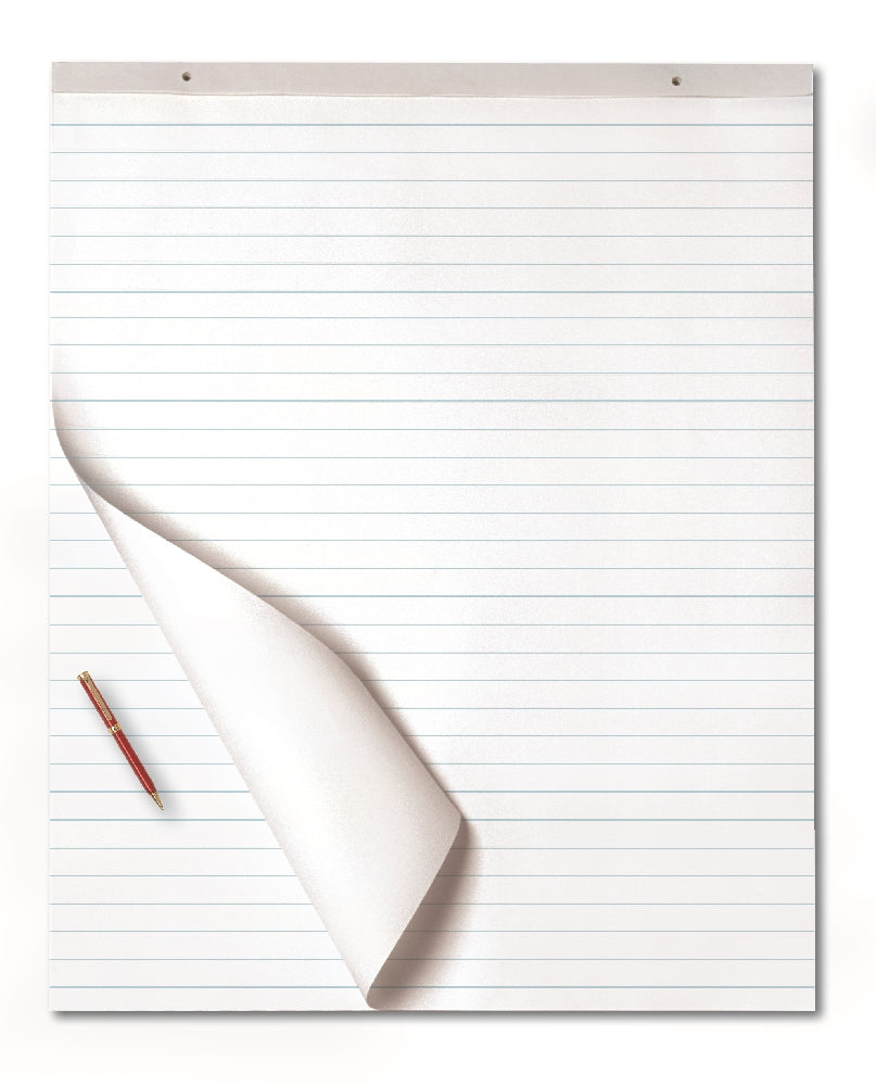 Image of Easel Pad, Ruled, White, 27" x 34"